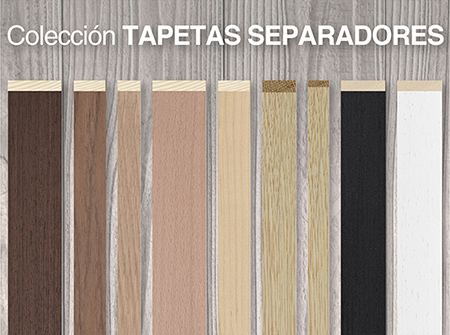collection TAPETAS Y SEPARADORES